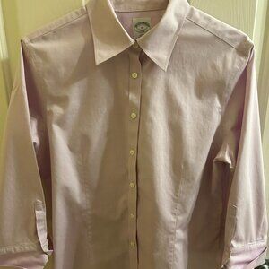 Brooks Brothers Women's Classic Cotton Dress Shirt Pink